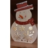 Kép 8/8 - LED karácsonyi hóember, fa, 30 cm, 2x AA, beltéri, meleg fehér, időzítő