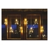Kép 8/8 - LED karácsonyi csillagos fényfüggöny, 45x84 cm, kültéri és beltéri, meleg fehér