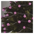 Kép 2/12 - LED fényfüzér, cseresznye – golyók 2,5 cm, 4 m, kültéri és beltéri, rózsaszínű, időzítő