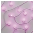 Kép 8/12 - LED fényfüzér, cseresznye – golyók 2,5 cm, 4 m, kültéri és beltéri, rózsaszínű, időzítő