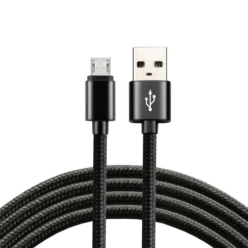 everActive micro USB fonott töltőkábel adatkábel 2.4A 120 cm