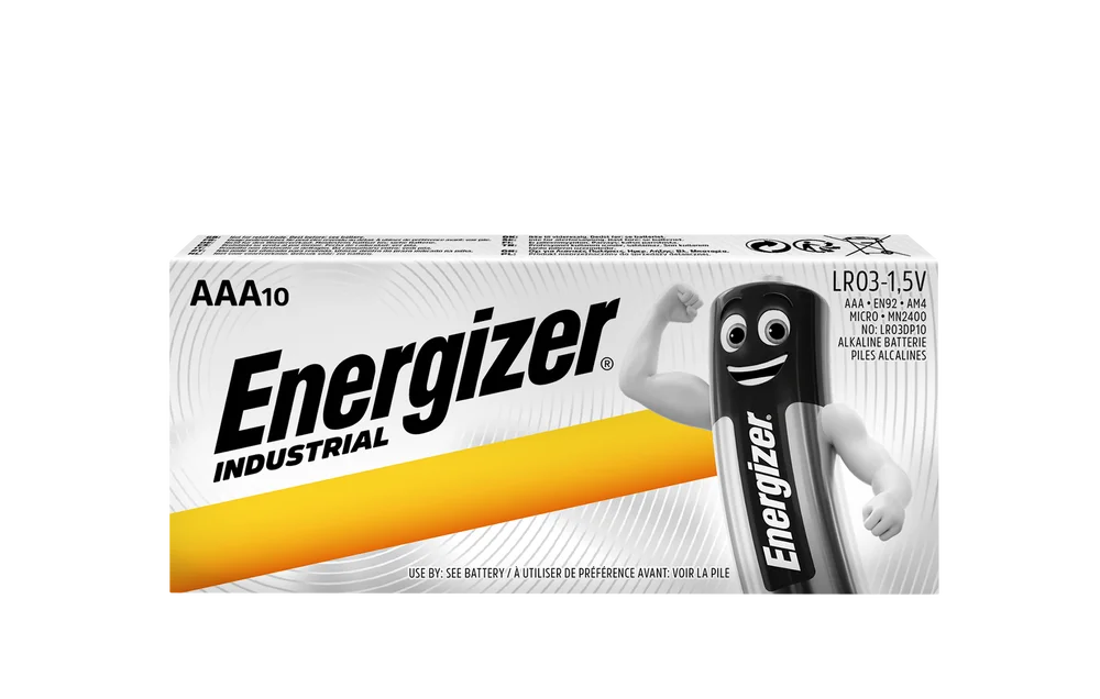 Energizer Industrial tartós alkáli mikro elem AAA LR03 10 db