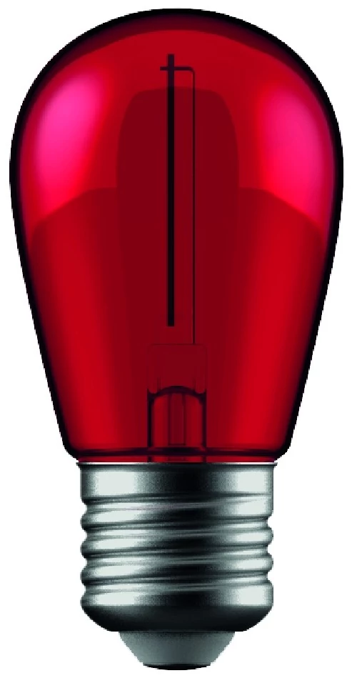 Avide dekor lámpa LED izzó filament 1W E27 piros