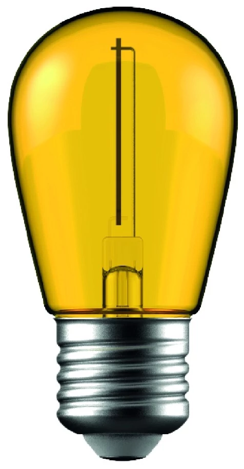 Avide dekor lámpa LED izzó filament 1W E27 sárga