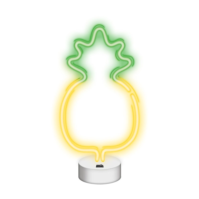 Neon led dekorációs lámpa ananász