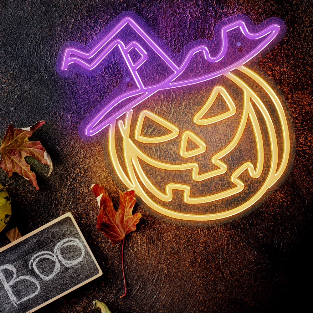 Halloweeni neon led töklámpás dekorációs lámpa 