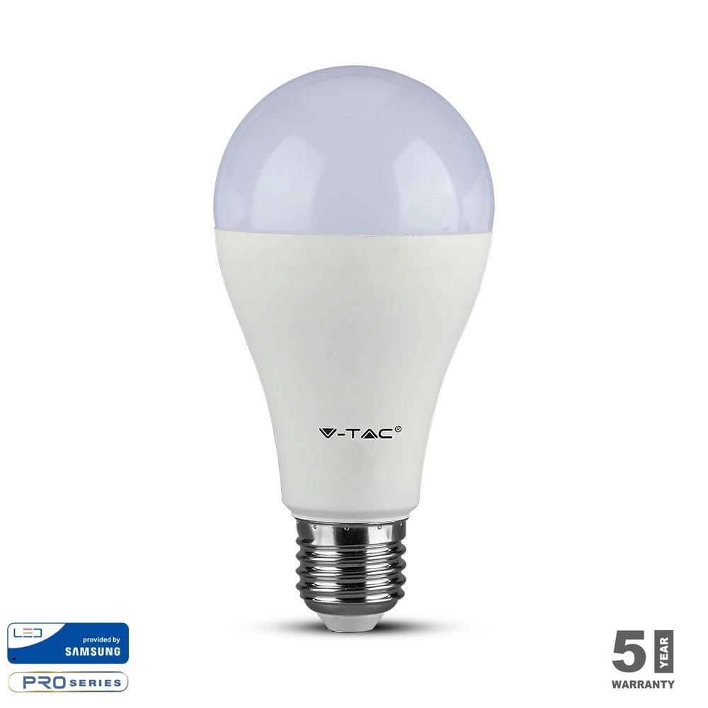 V-tac led lámpa izzó  E27 A65 15W Samsung chip hideg fehér
