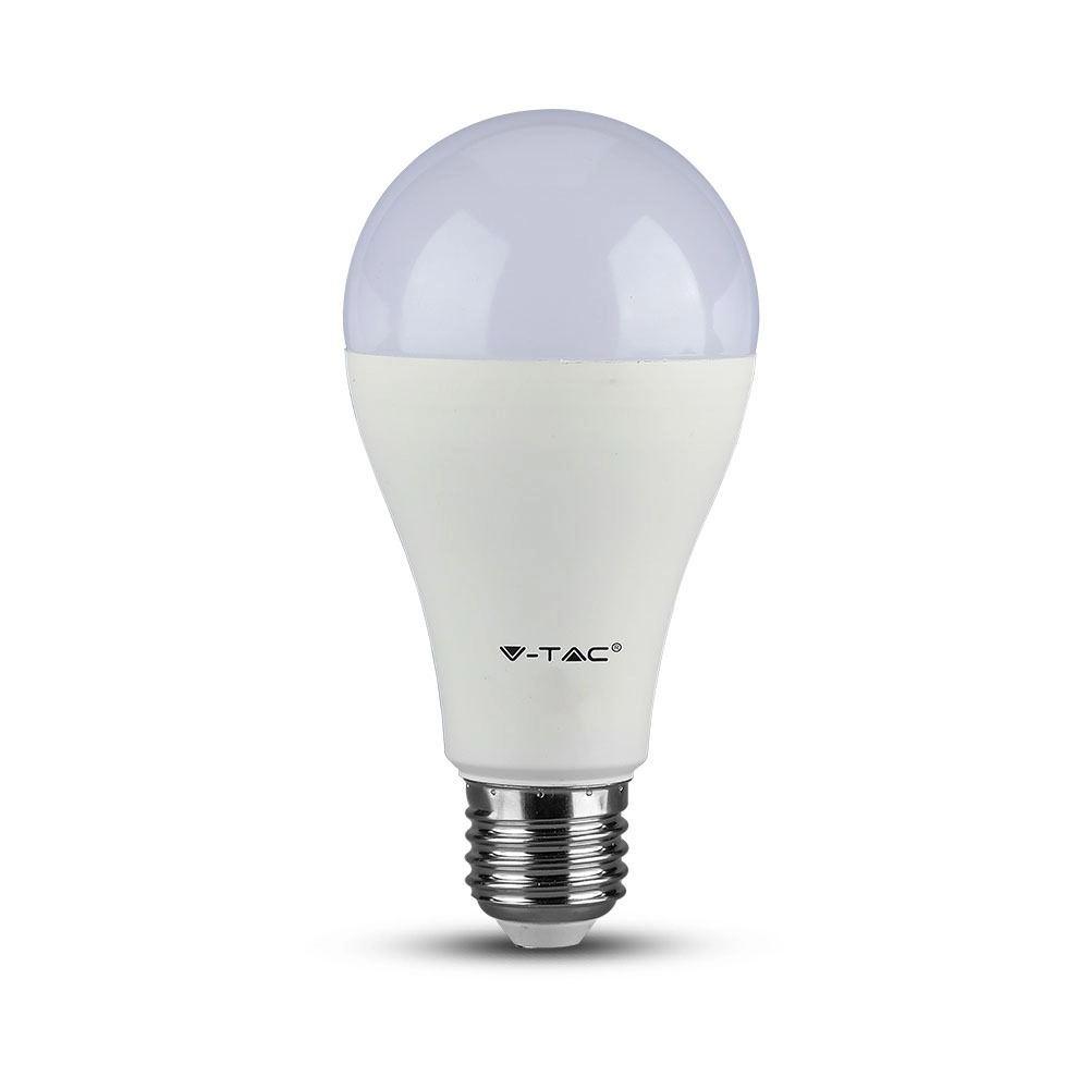 V-TAC LED lámpa izzó E27 A65 15W 200° A65 meleg fehér
