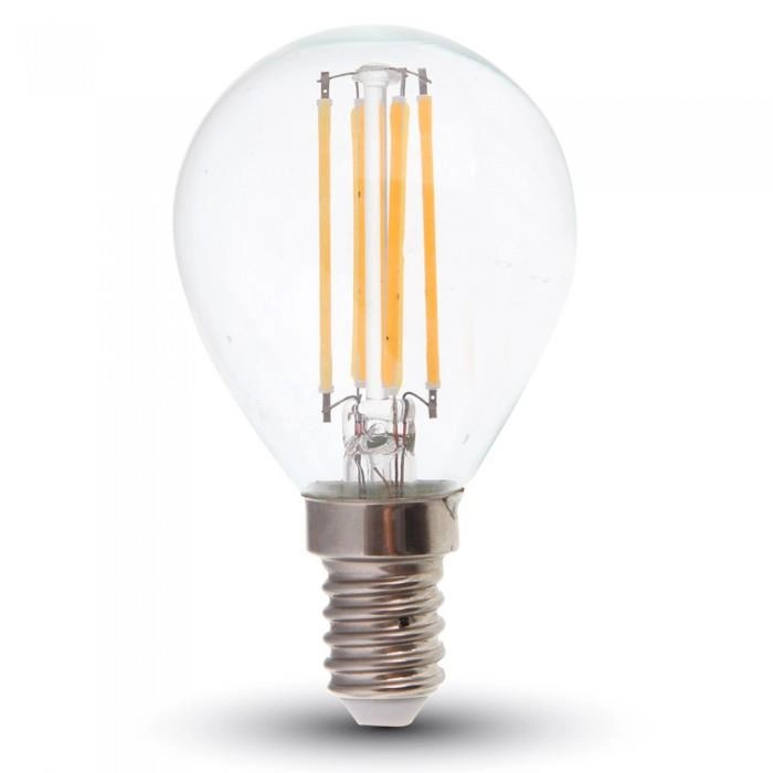 V-tac filament lámpa izzó E14 P45 kisgömb A++ meleg fehér