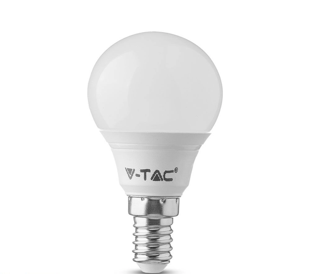 V-tac led lámpa izzó kisgömb E14 5.5W P45 természetes fehér