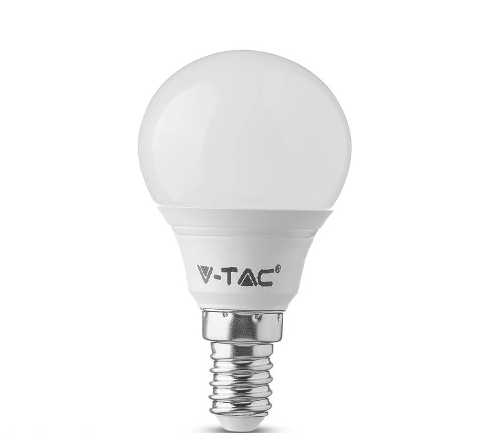 V-tac led lámpa izzó kisgömb E14 P45 5.5W Samsung chip hideg fehér