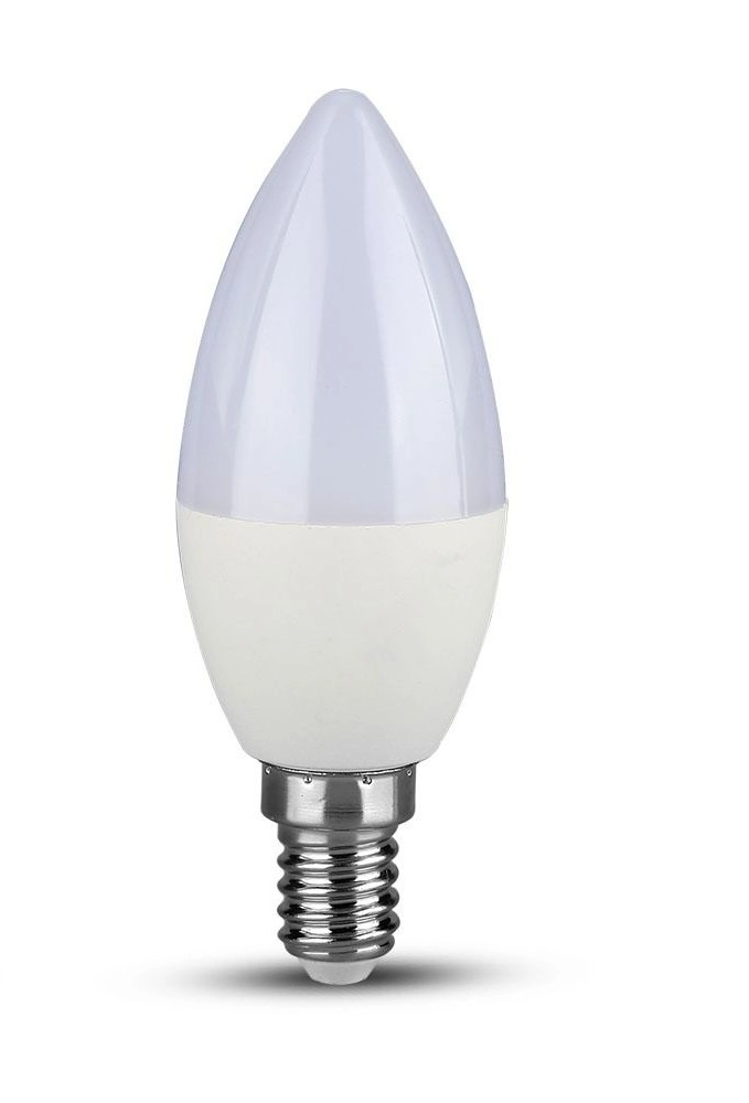 V-tac led lámpa izzó gyertya E14 7W Ssmsung chip meleg fehér