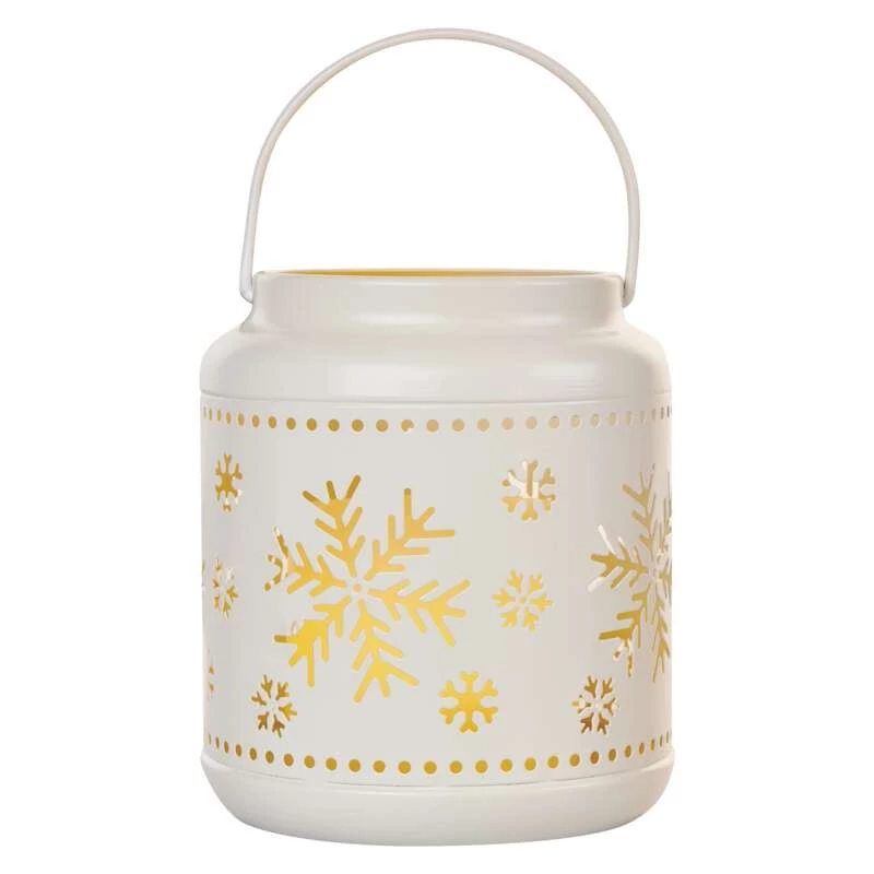 Emos beltéri elemes led lámpás hópelyhekkel 14cm