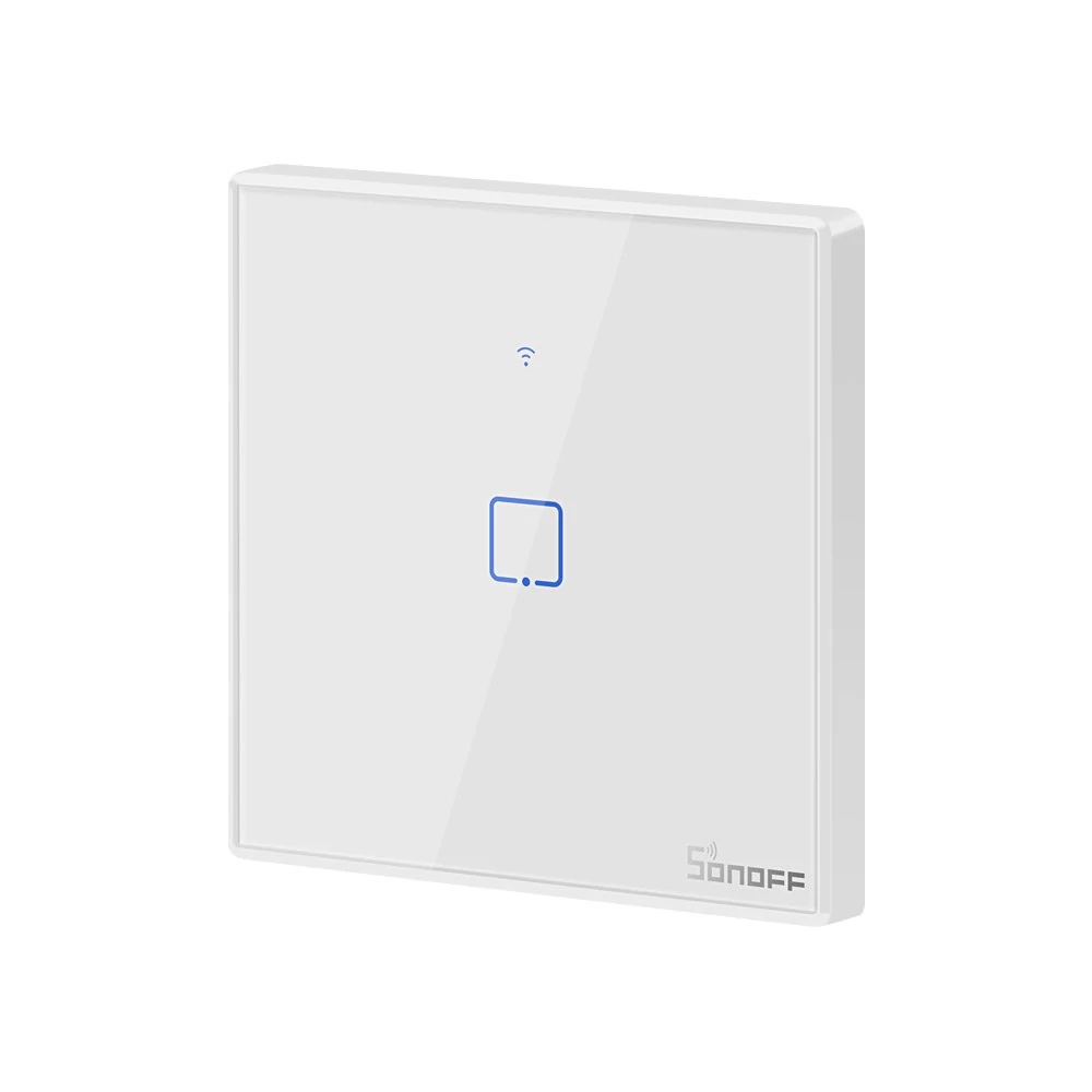 Sonoff T2EU1C-TX 1 gombos érintős WiFi+RF okos villanykapcsoló fehér 