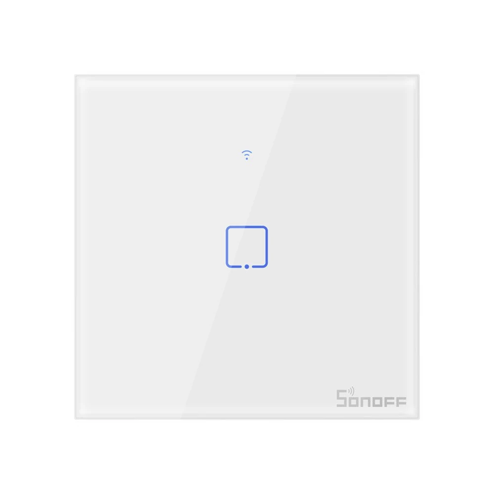 Sonoff T1EU1C-TX 1 csatornás érintős WiFi+RF okos villanykapcsoló fehér 