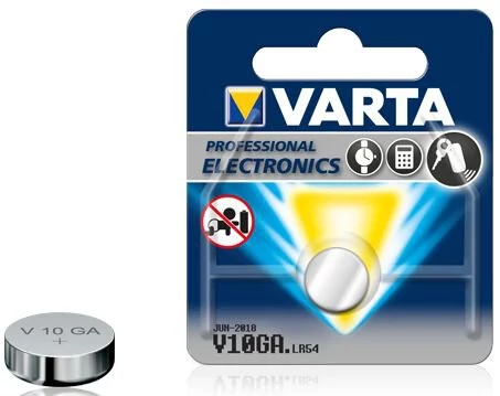 Varta V10GA LR54  mini alkáli gombelem 1 db