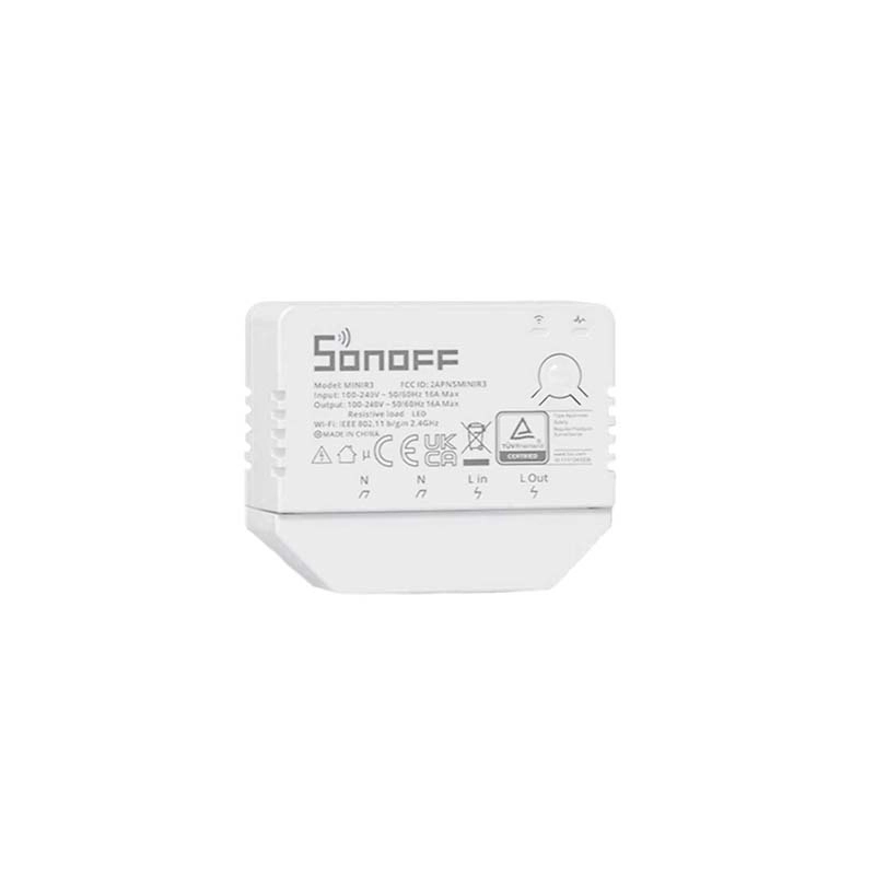Sonoff Mini R3 WiFi + eWeLink-Remote okosrelé 16A