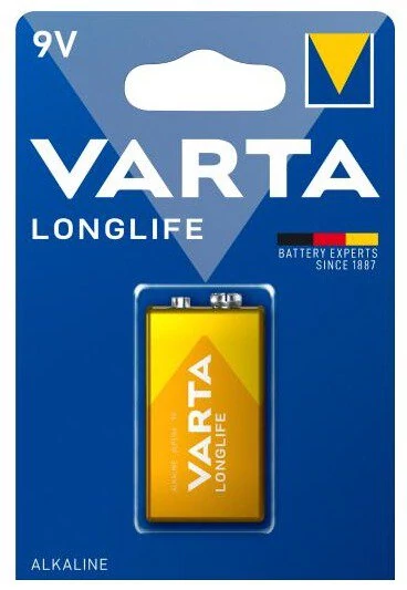 Varta Longlife 6LR61 9V alkáli elem 1 db