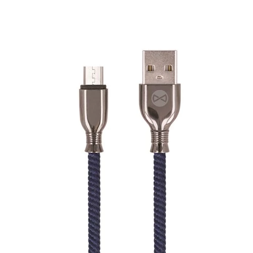 Forever Tornado micro USB töltőkábel adatkábel 1 m 3A sötétkék