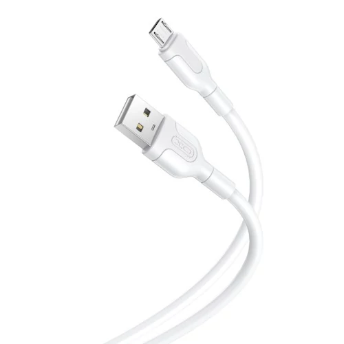 XO  micro USB töltőkábel adatkábel 1 m 2,1A fehér