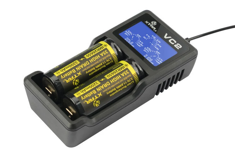 Xtar VC2 2 csatornás Li-Ion Ni-MH Ni-Cd akkumulátor töltő 