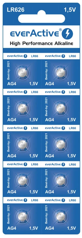 everActive G4 LR626 mini alkáli gombelem LR66 10 db