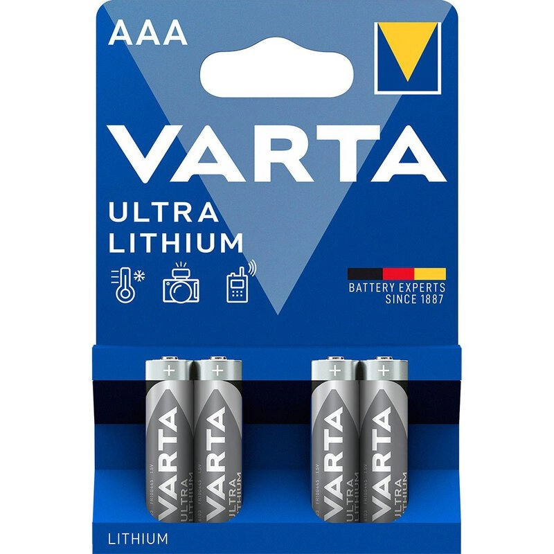 Varta Ultra lítium mikro elem L92 R03 AAA 4 db