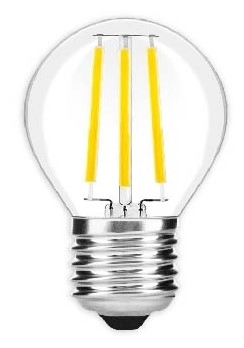 Avide Led filament izzó lámpa kisgömb 6W E27 természetes fehér 806 lm