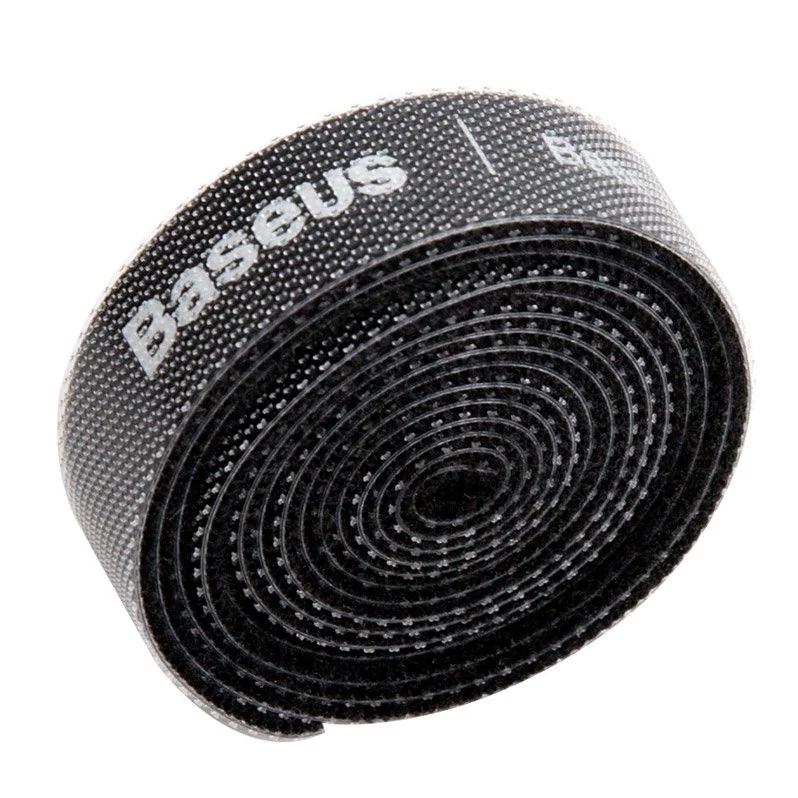 Baseus tépőzáras kábelrendező 1 m fekete ACMGT-E01