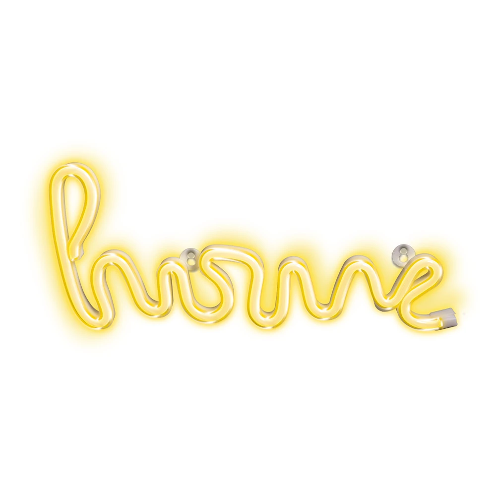 Neon LED dekorációs lámpa HOME meleg fehér