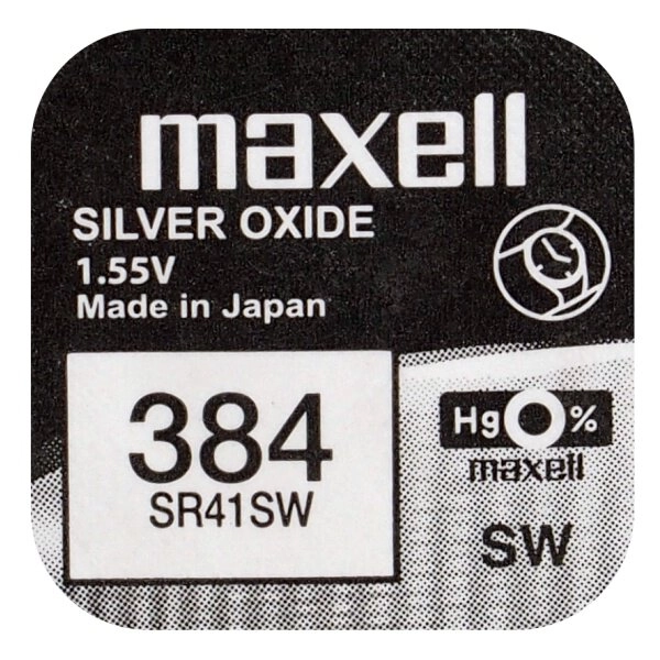 Maxell watch óra mini ezüst elem 384 SR 41 SW 1 db