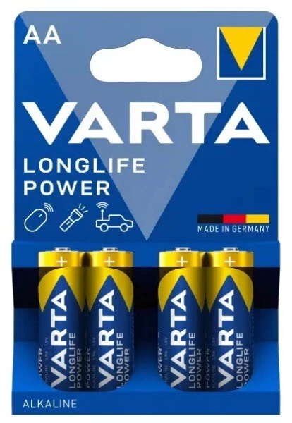 Varta Longlife Power alkáli tartós ceruza elem AA LR6 4 db 