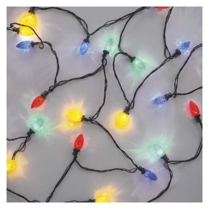 LED karácsonyi fényfüzér, színes égők, 9,8 m, multicolor, többfunkciós
